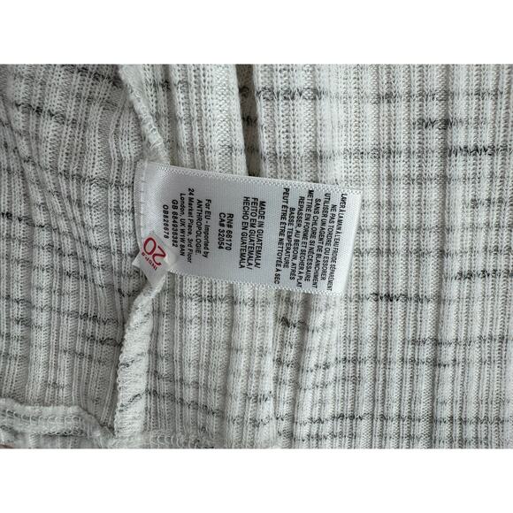 Saturday Sunday Anthropologie Open Front Knit Cardigan Womens Small White Gray - Picture 8 of 10